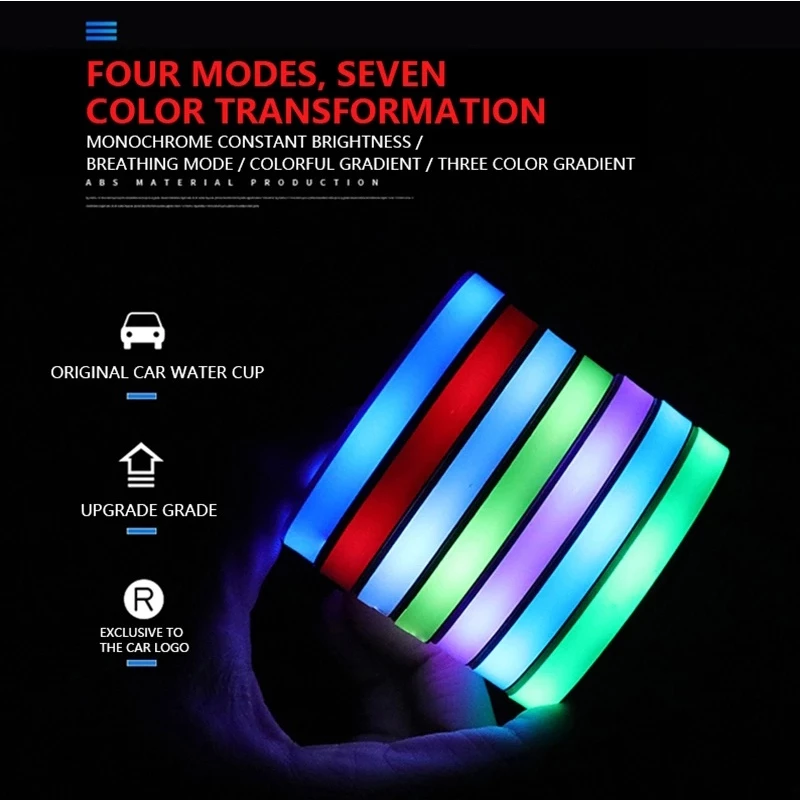 Car LED Light Cup Mat