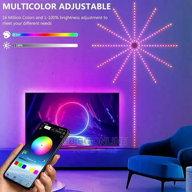 LED Firework Strip Lights