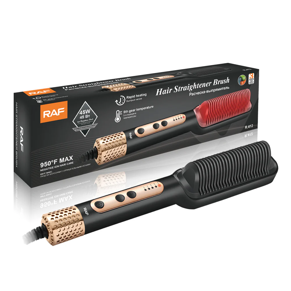 RAF Hair Straightener Brush R412