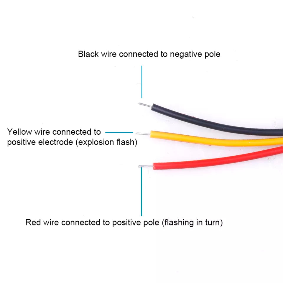3-LED Car Police Strobe Lights