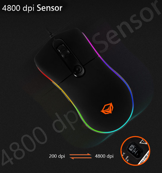 MEETION GM20 Optical Silent Wired Gaming Mouse
