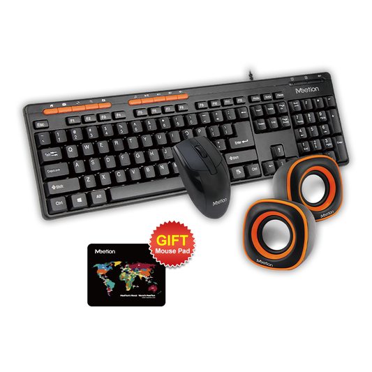 MEETION C105 WIRED KEYBOARD + MOUSE + SPEAKER COMBO