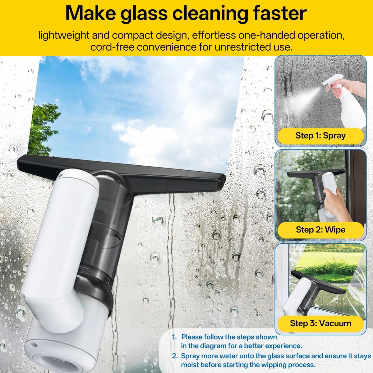 5-in-1 Window Vacuum Cleaner