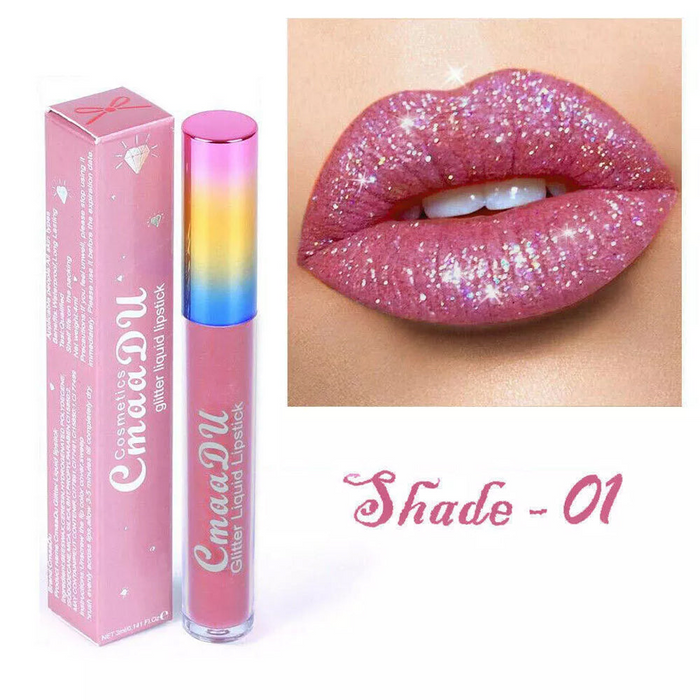 Waterproof Glitter Lipstick