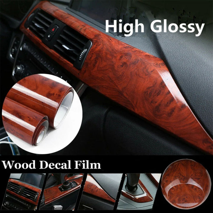 Wood Grain Car Wrap