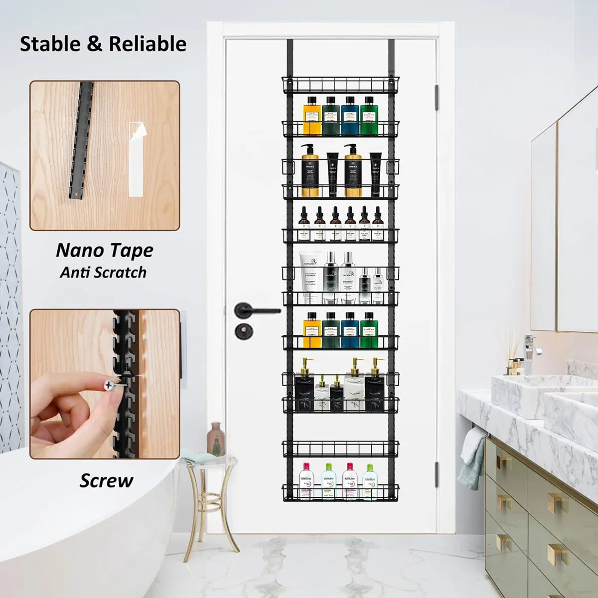 Over Door Storage Rack Organizer