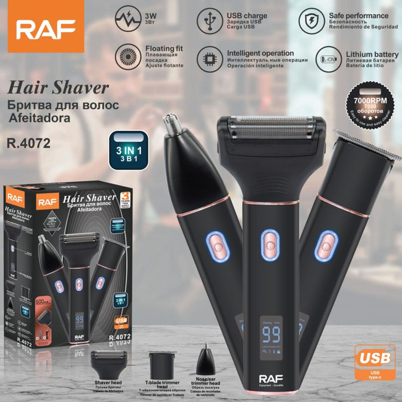 RAF 3-in-1 Electric Shaver R4072