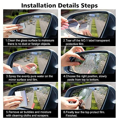 2-Piece Anti-Fog Mirror Film