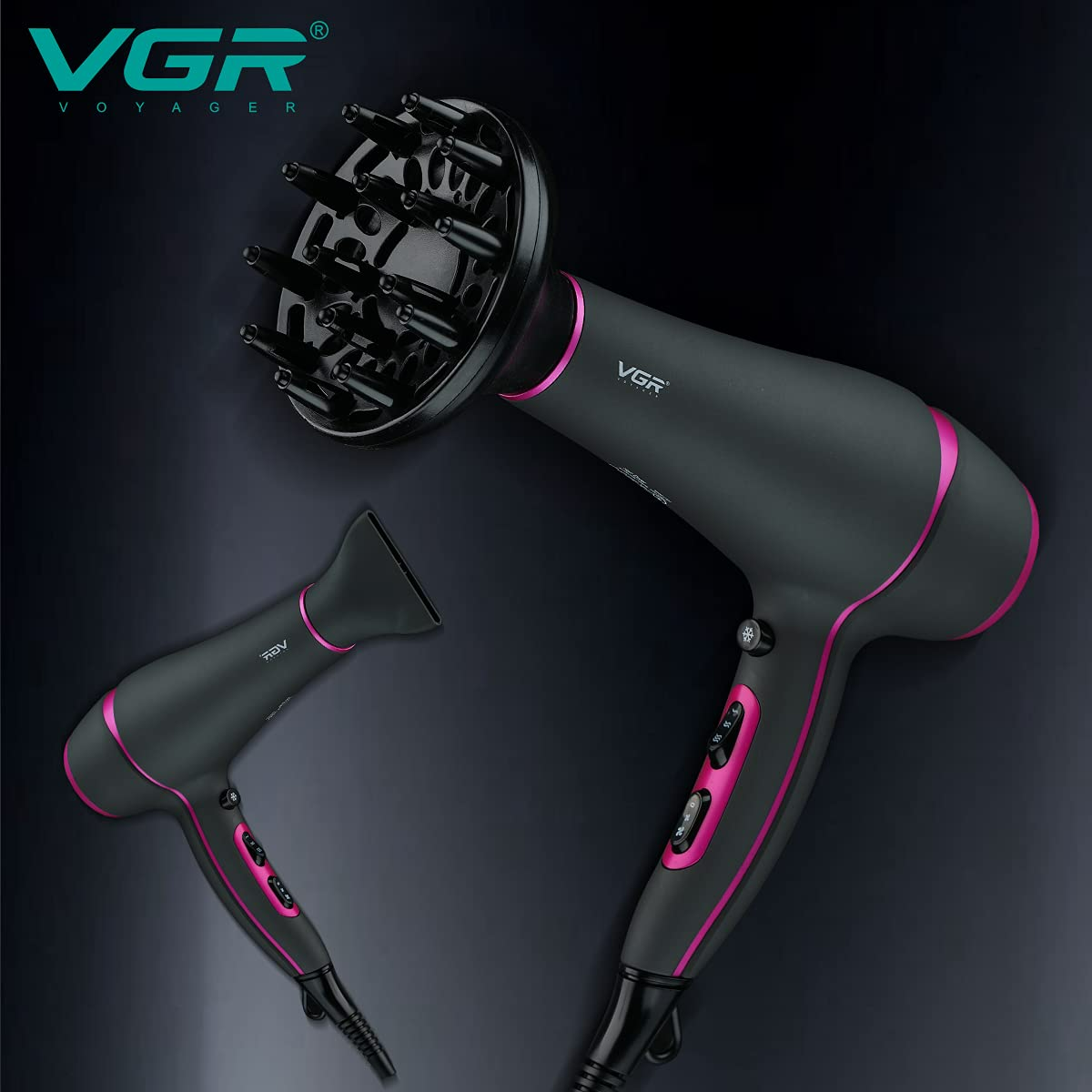 Vgr Hair Dryer V402 - With Diffuser