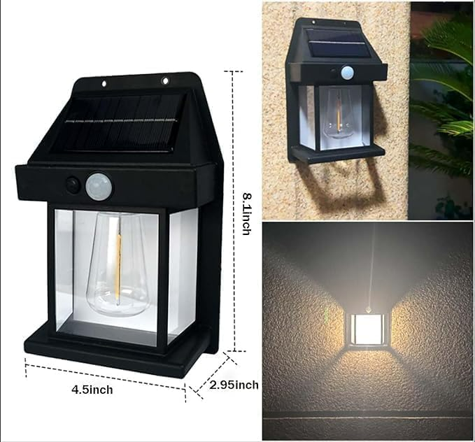 Solar Motion Sensor Wall Light