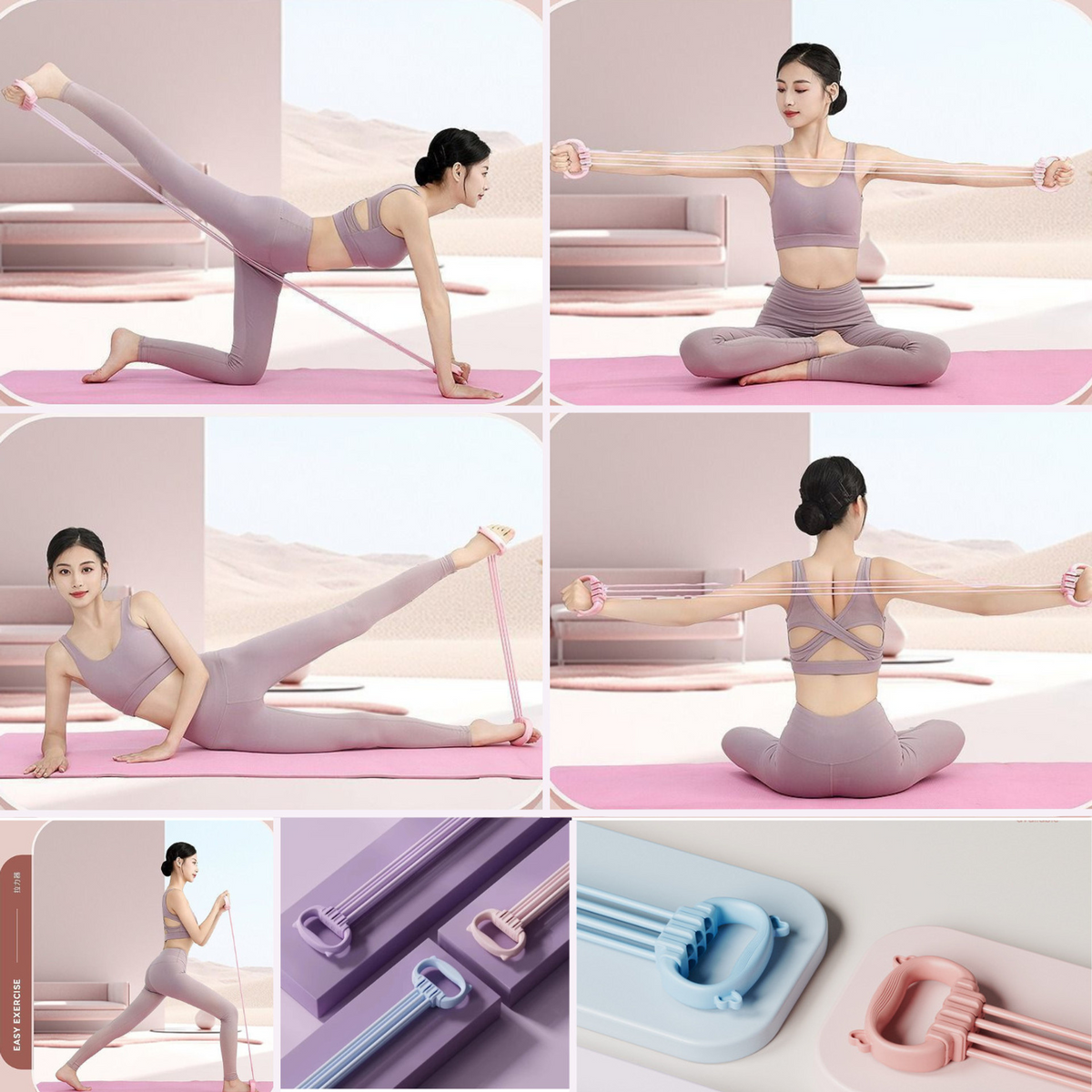 6-Tube Resistance Band Set