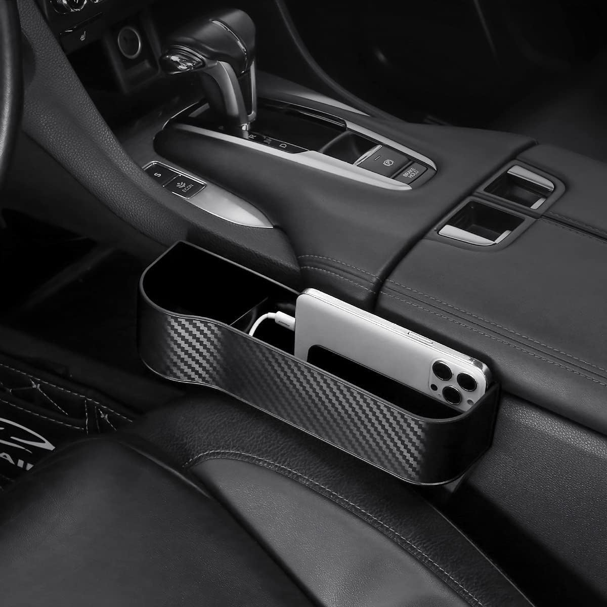 Carbon Fiber Car Seat Organizer