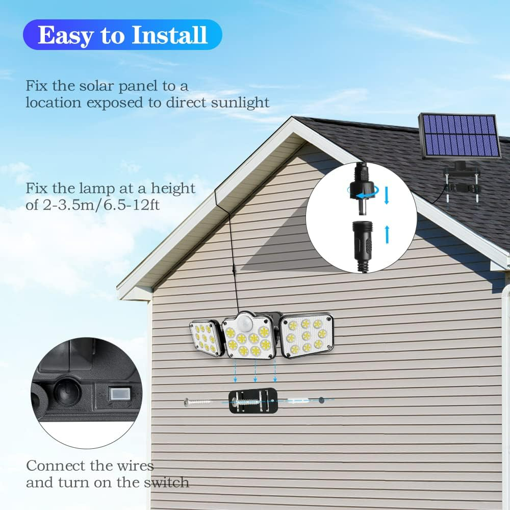Solar Motion Sensor Security Light