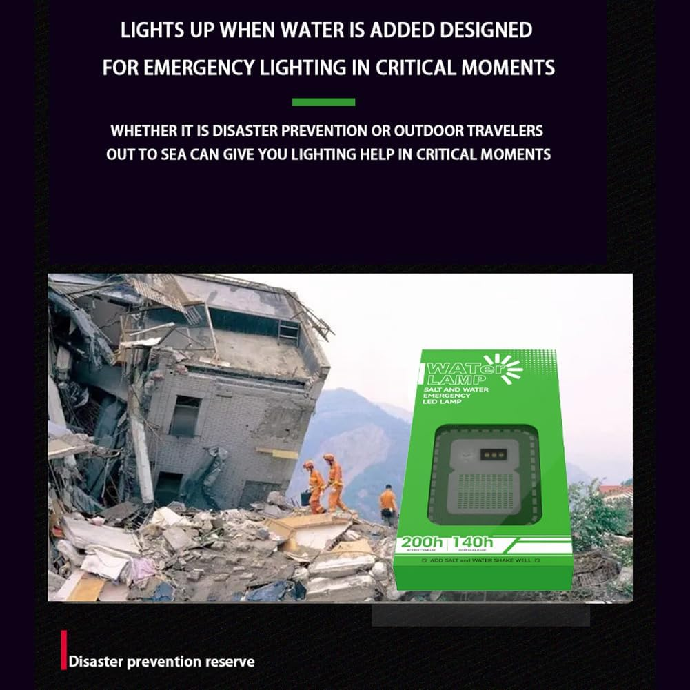 Portable Salt Water LED Lamp