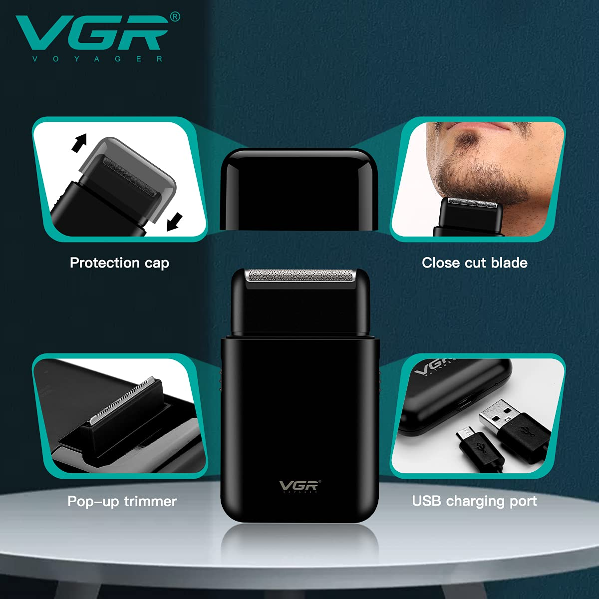 VGR Electric Shaver V390