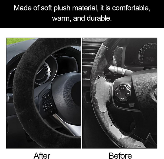 Plush Steering Wheel Cover
