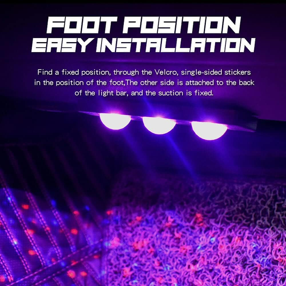 4-Piece RGB Crystal LED Lights