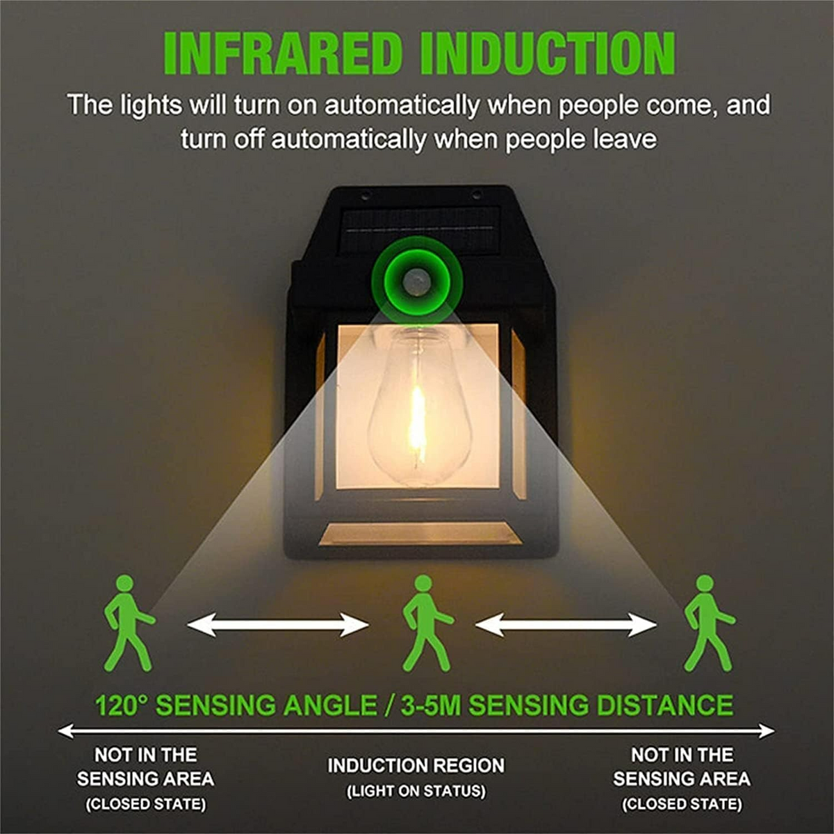 Solar Motion Sensor Wall Light