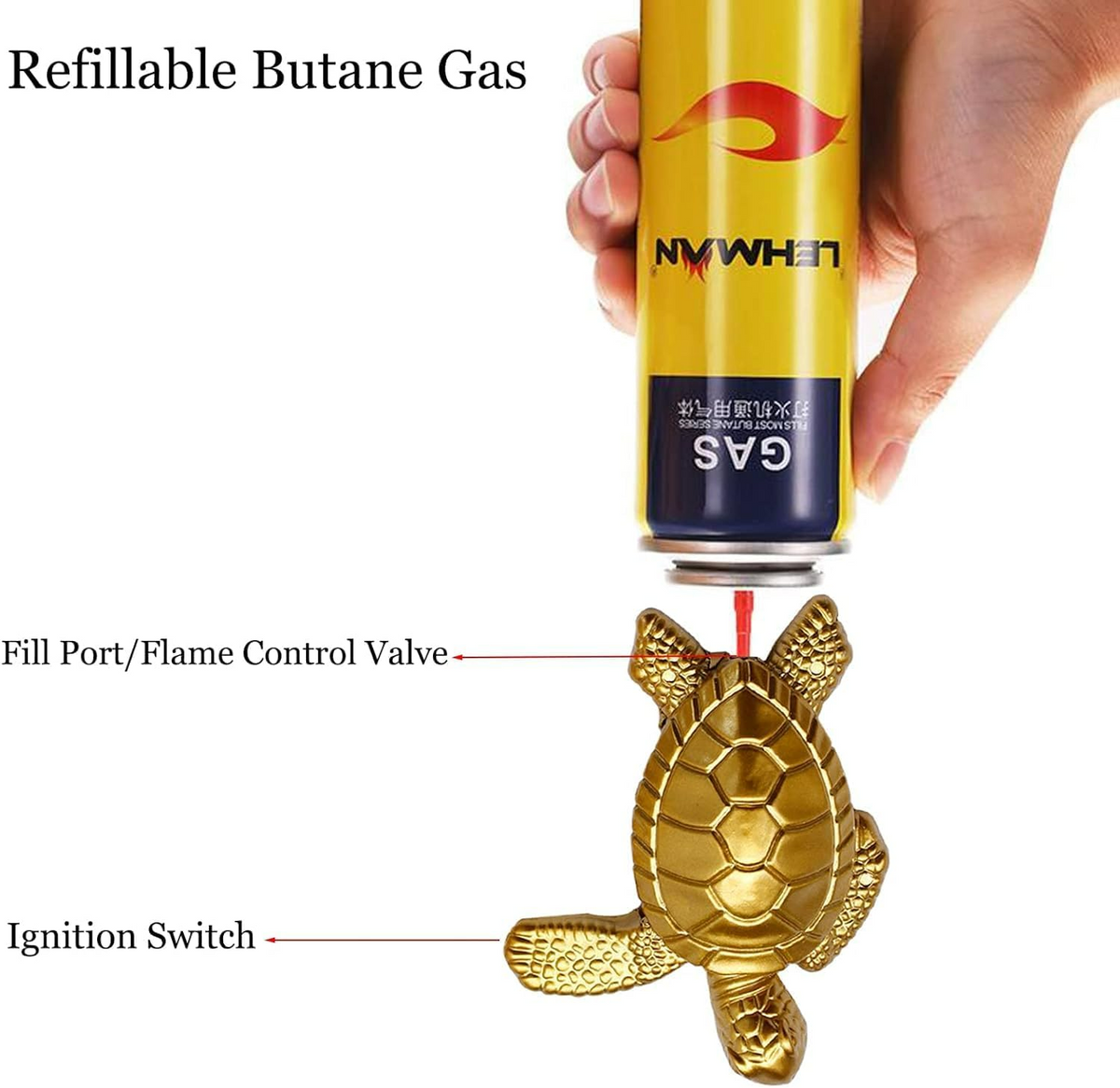 Golden Turtle Lighter