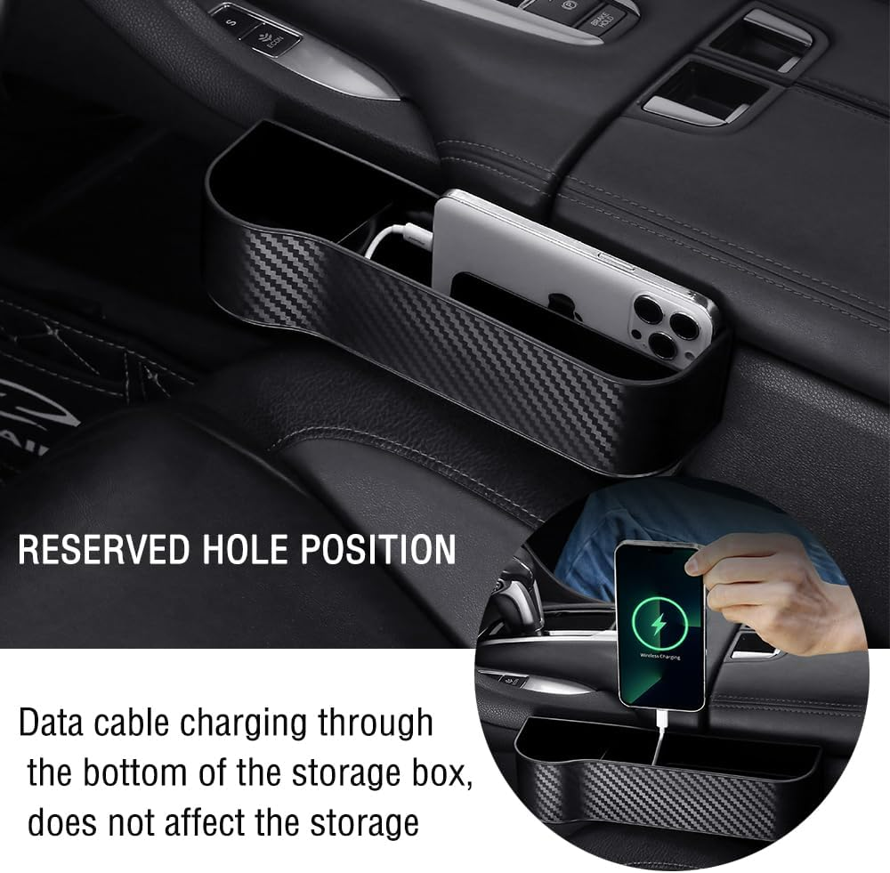Carbon Fiber Car Seat Organizer