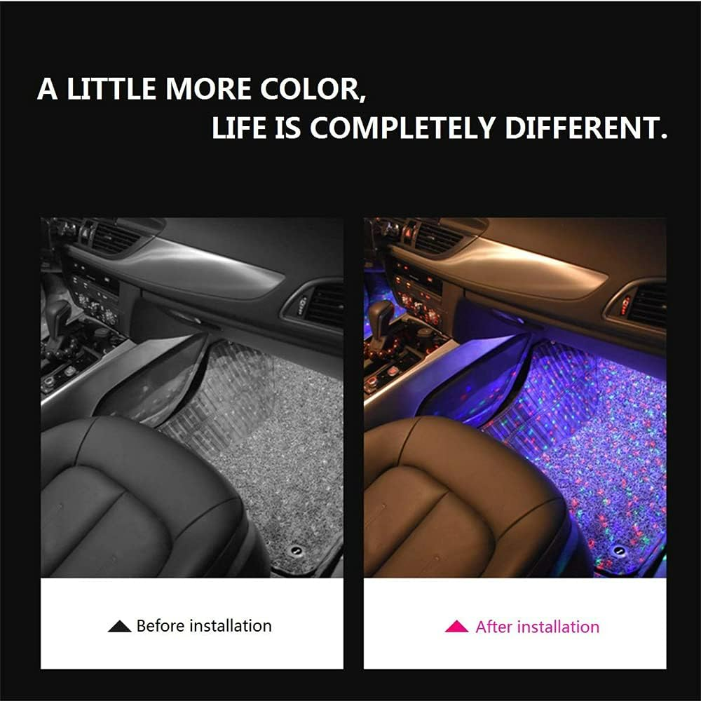 4-Piece RGB Crystal LED Lights
