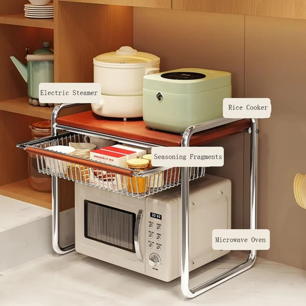 2-Tier Microwave Shelf