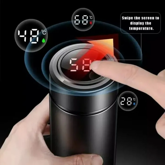 Temperature Display Vacuum Insulated Water Bottle Thermos