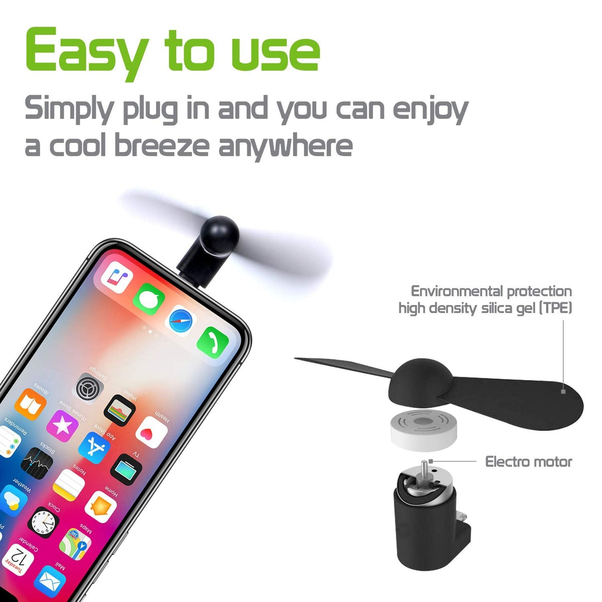 Portable Mini Phone Fan