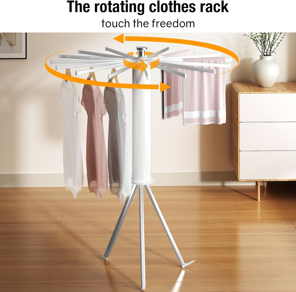 16-Arm Folding Tripod Clothes Airer