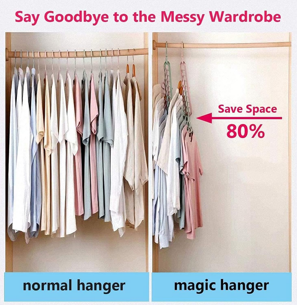 Space-Saving Clothes Hangers
