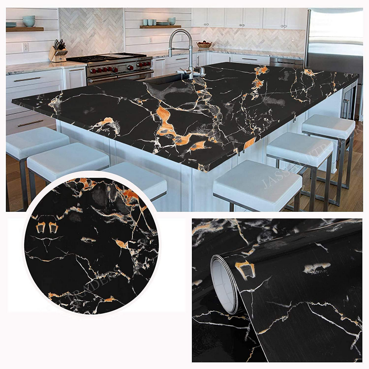 5m Marble PVC Wallpaper