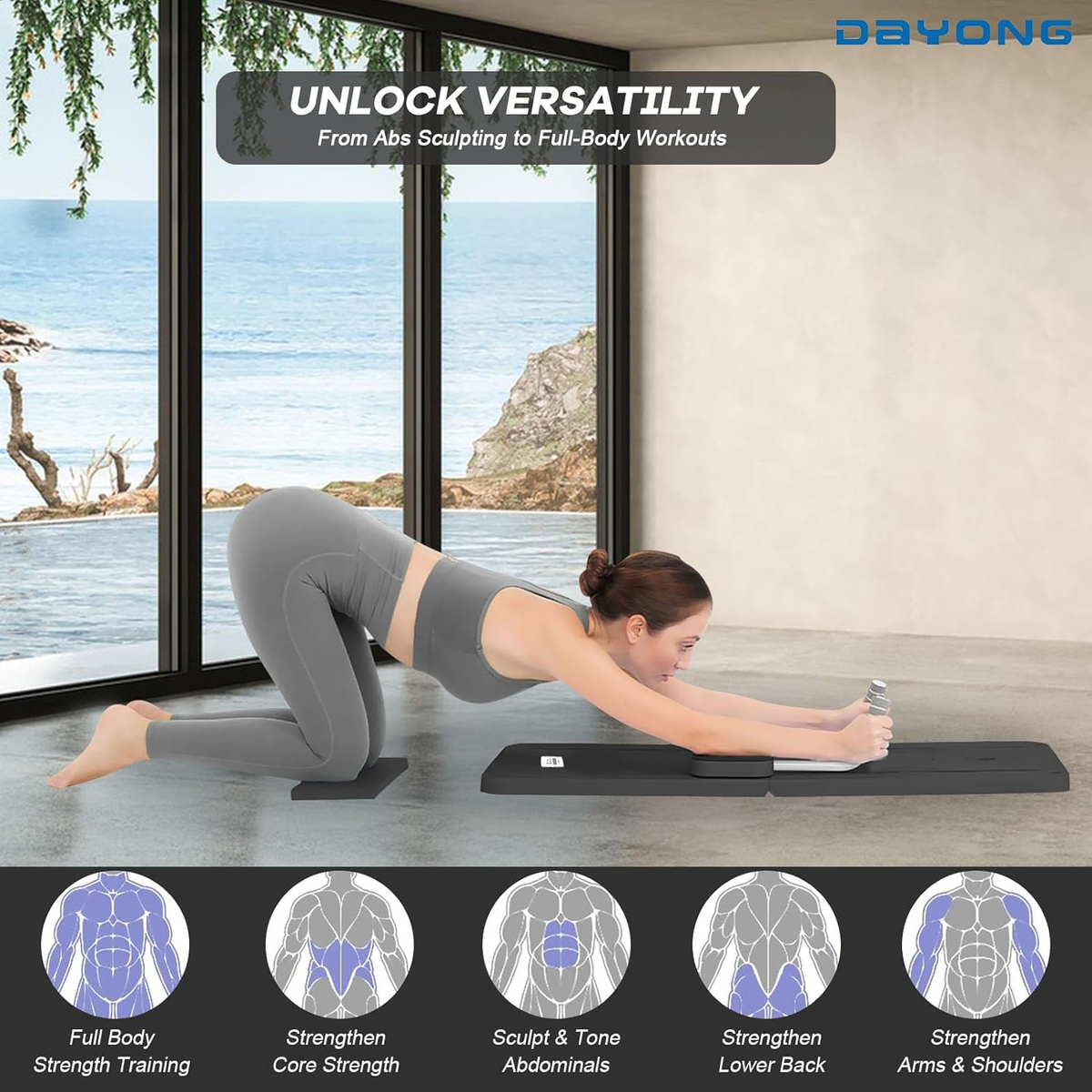 Foldable Pilates Reformer Machine