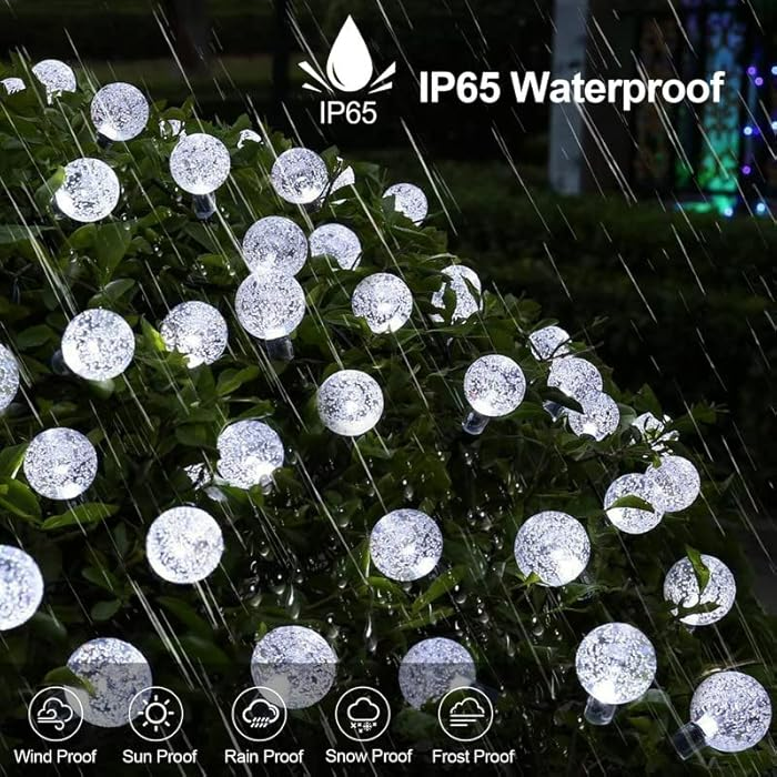 50-LED Solar String Lights