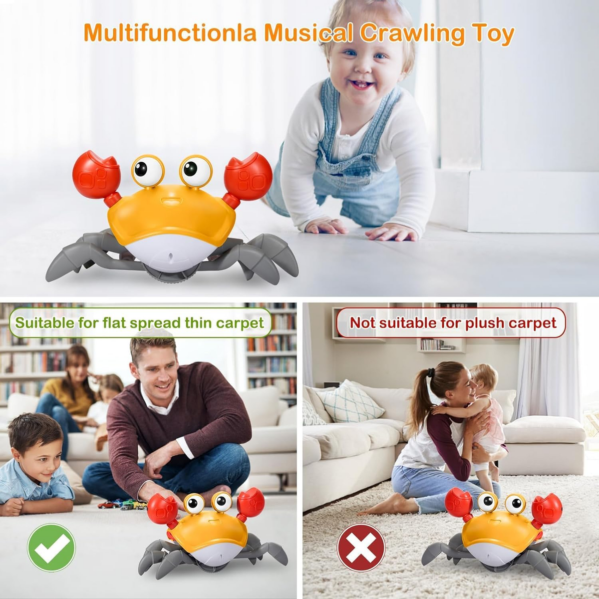 FunBlast Crawling Crab Toy