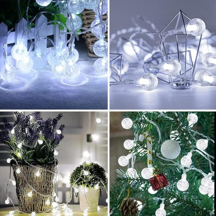 50-LED Solar String Lights