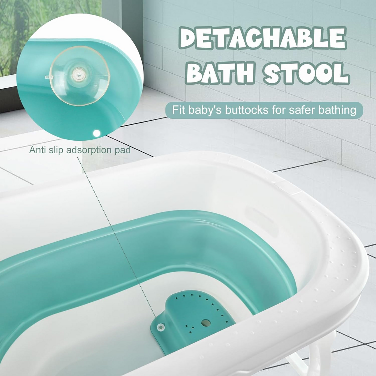Foldable Baby Bathtub with Seat