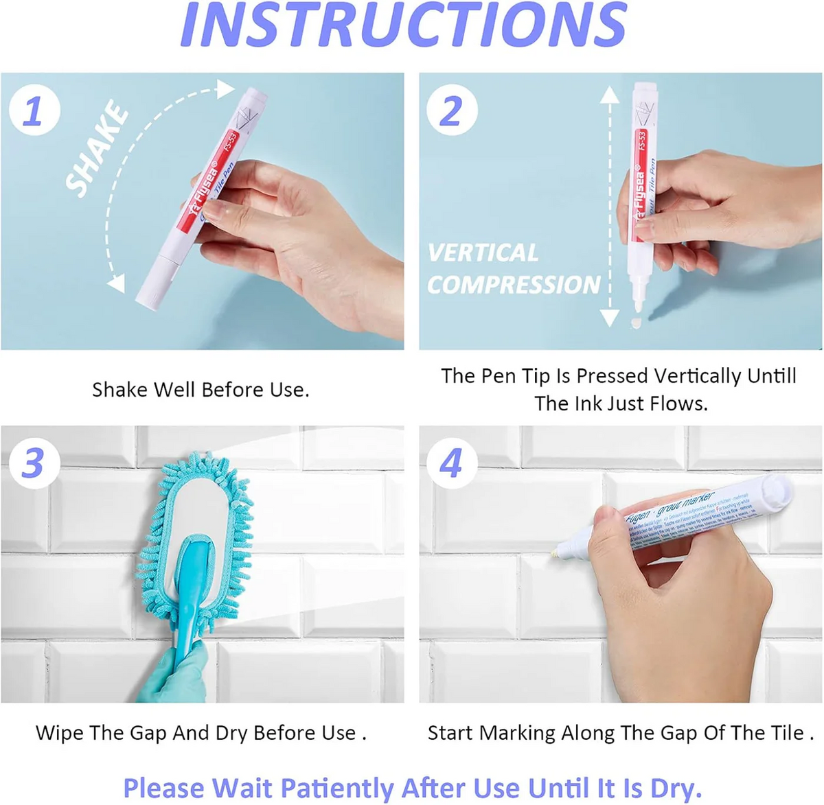 Tile Line Restorer Pen