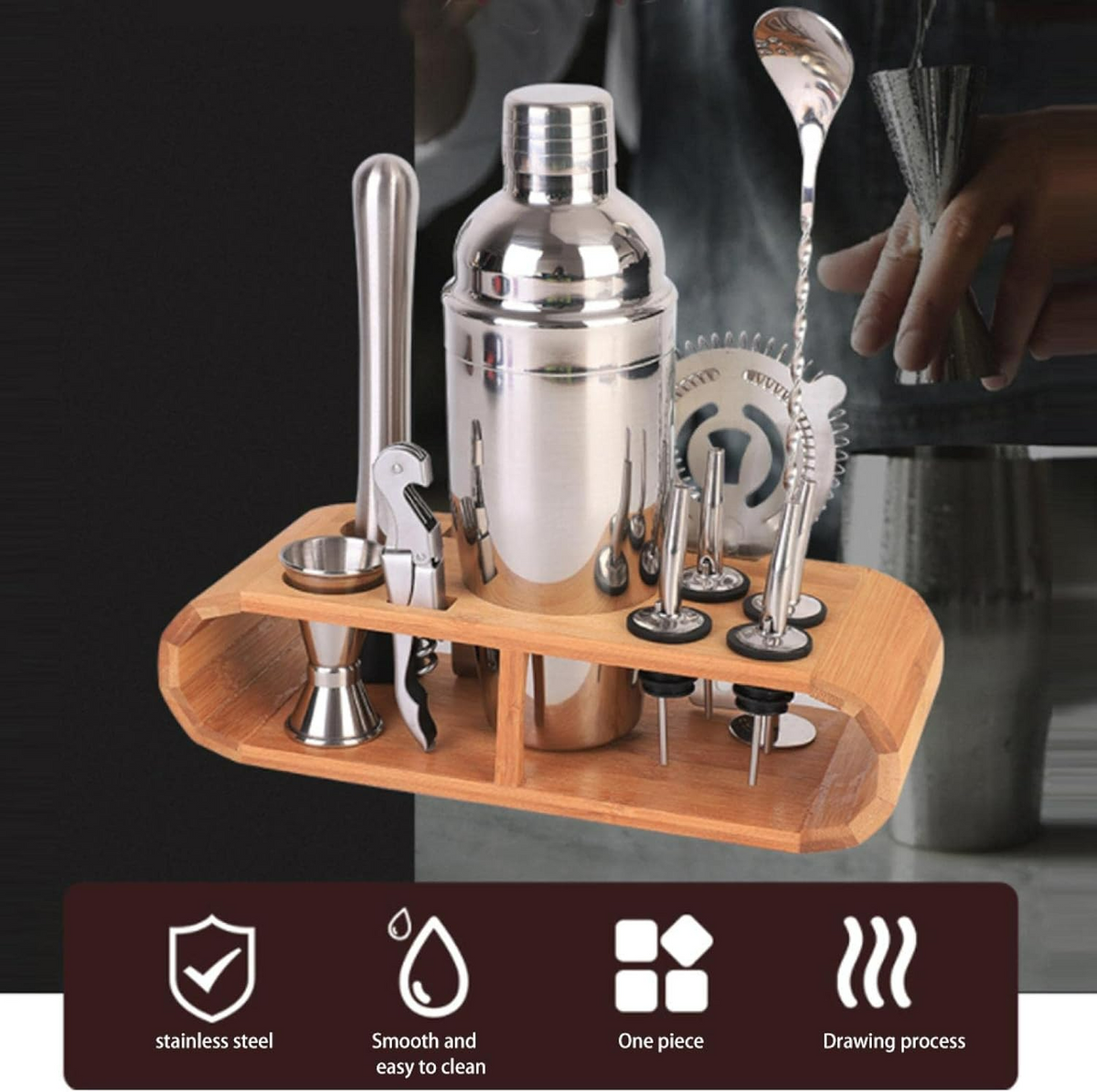 Cocktail Shaker Set Bartender Kit