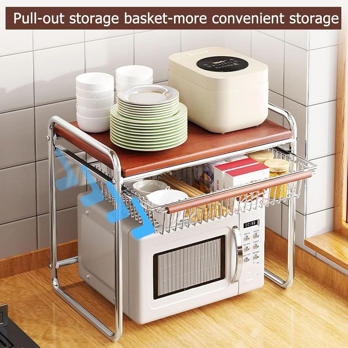 2-Tier Microwave Shelf