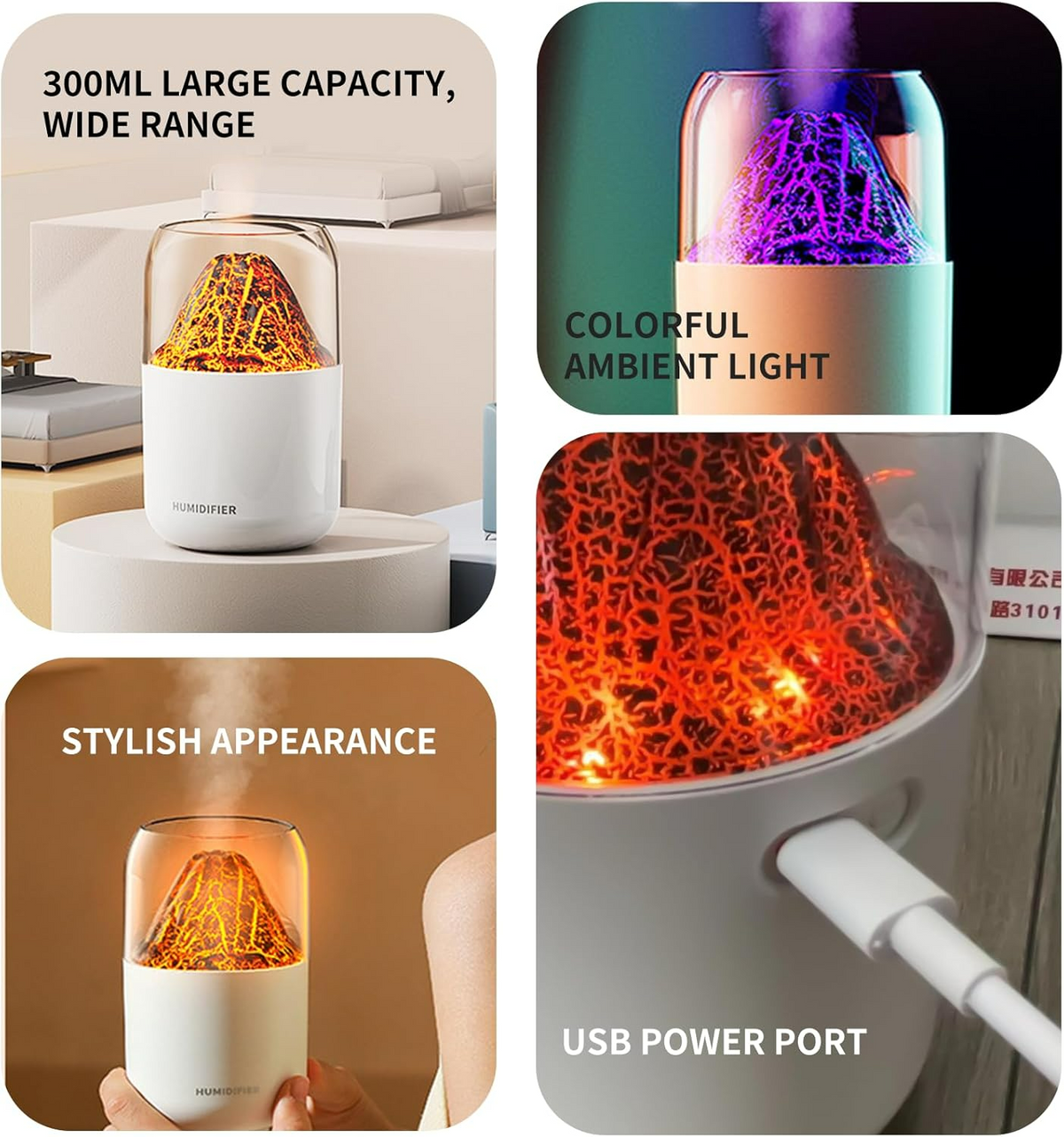 Mini Volcano Cool Mist Humidifier