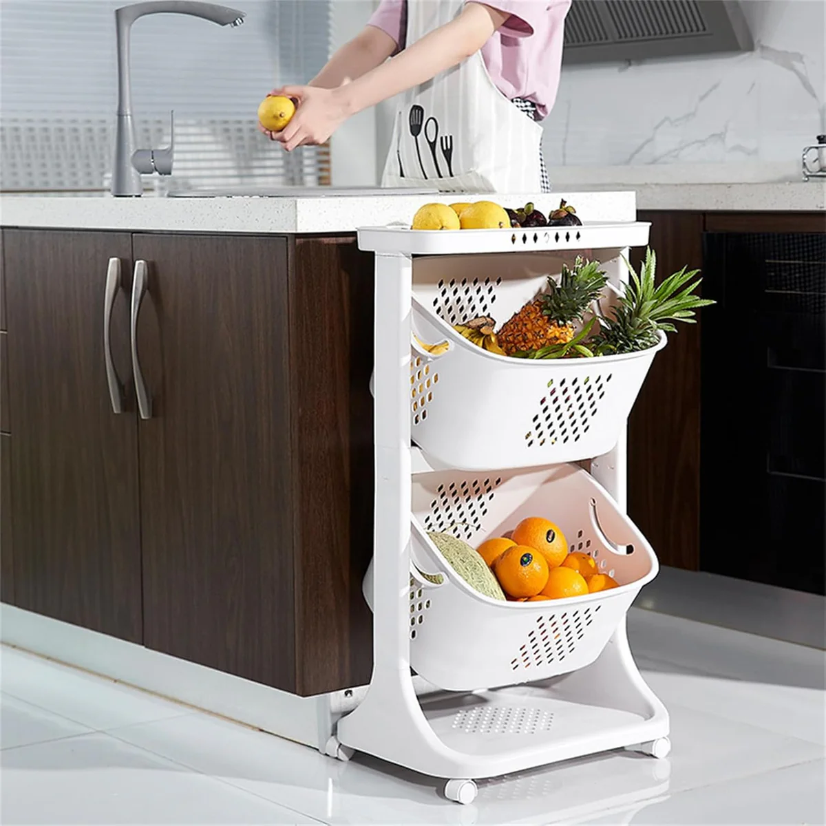 Stackable Storage Baskets 2 Layer
