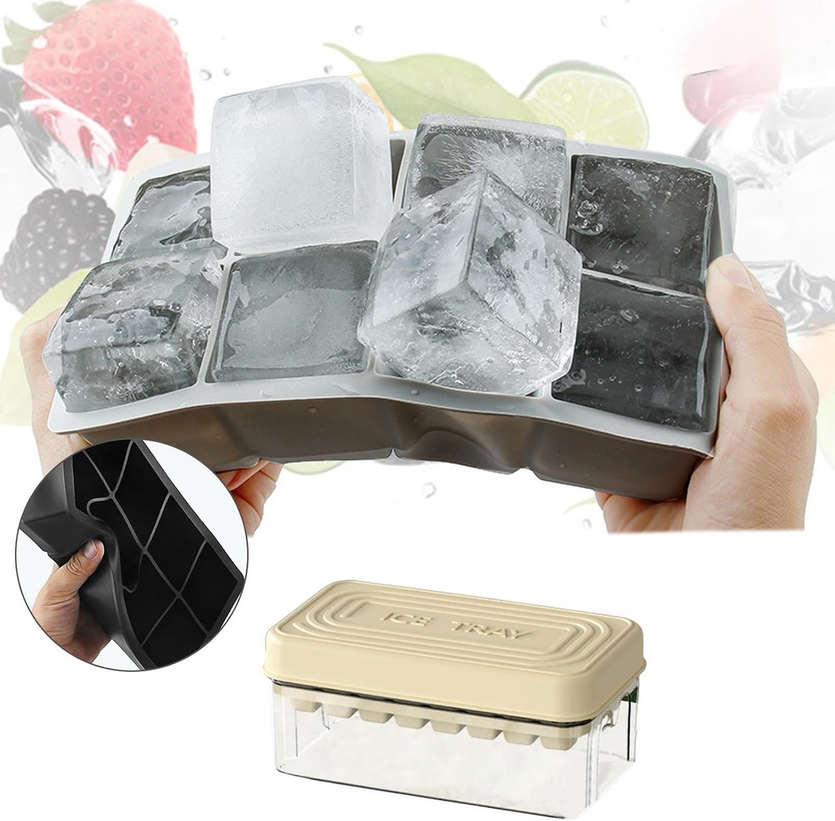Press Ice Cube Tray
