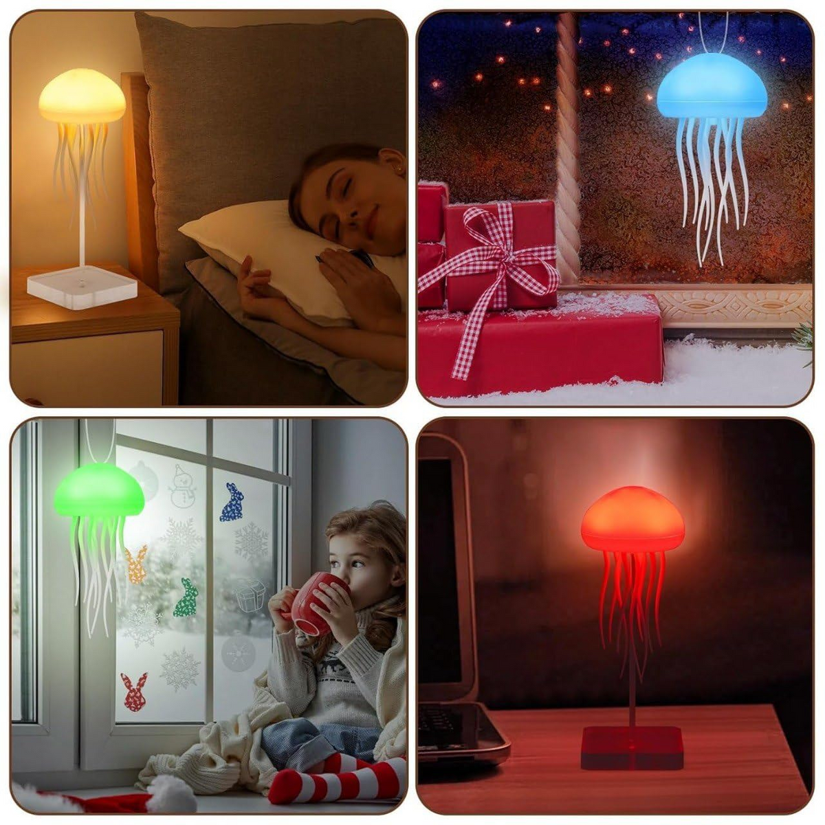 Aurora Jellyfish Mood Light Lamp