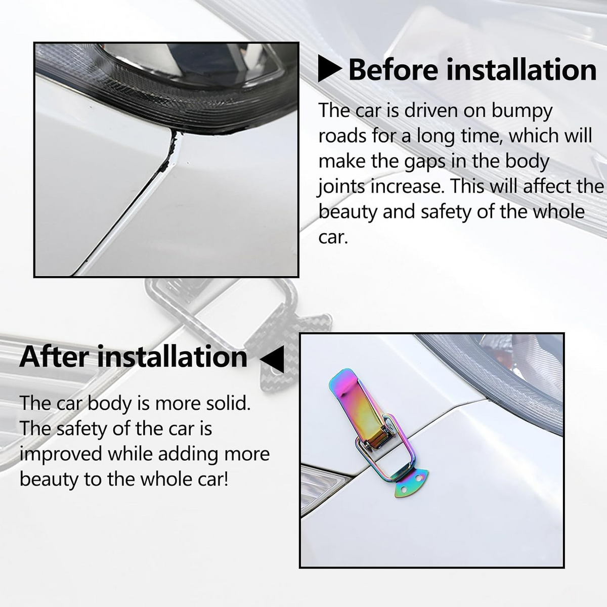 2-Piece Bumper Quick Release Fasteners
