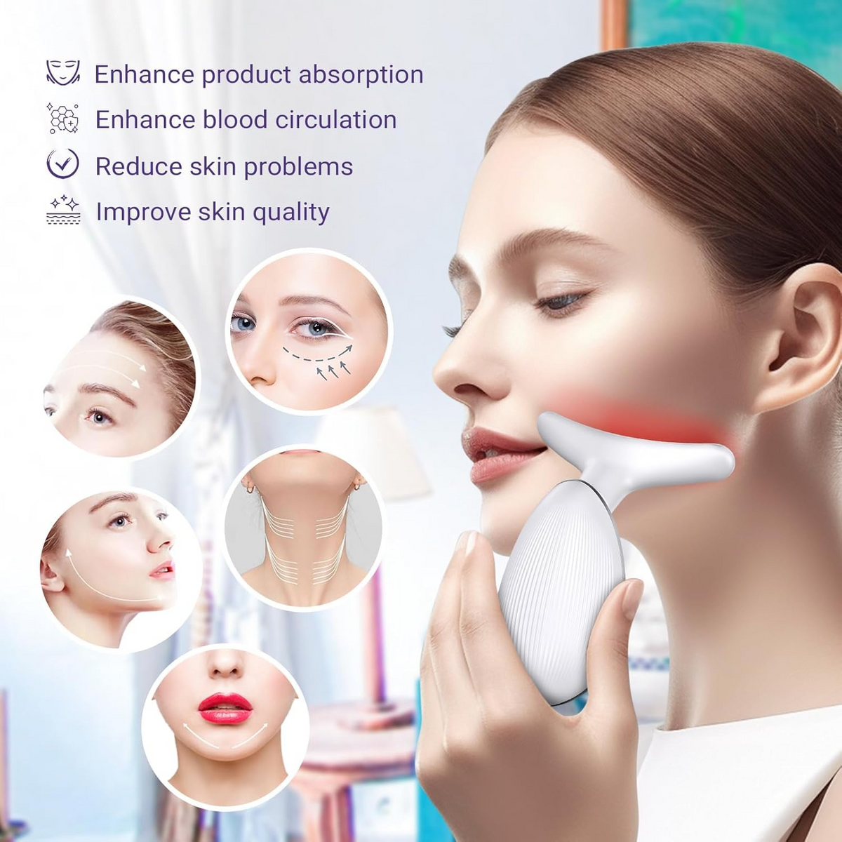 3-in-1 Face & Neck Massager