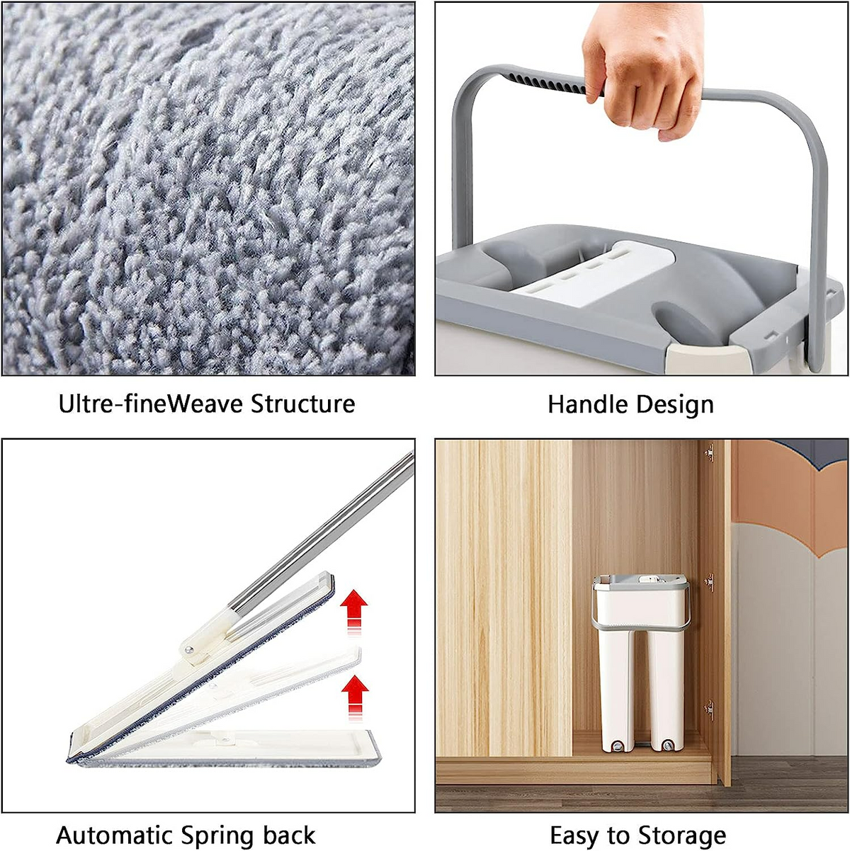 Hands-Free Mop & Bucket Set