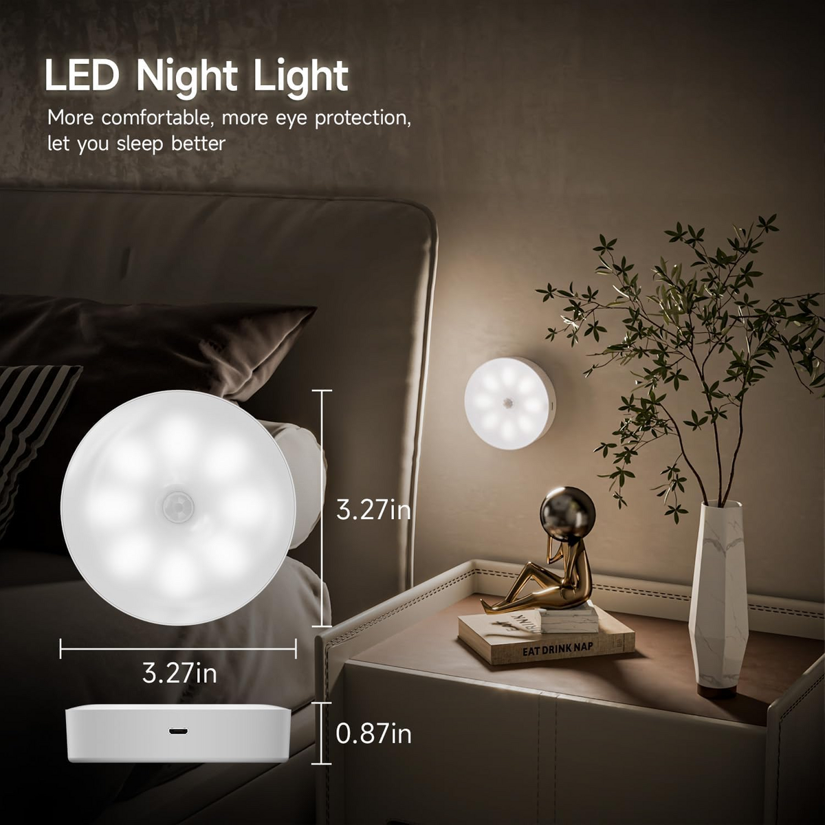 Rechargeable LED Night Light