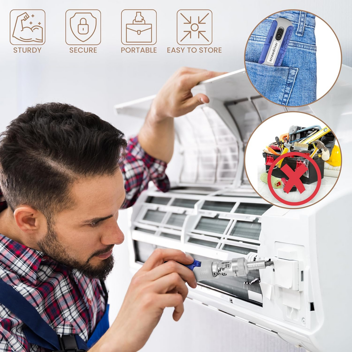 15 in 1 Magnetic Ratchet Screwdriver Set