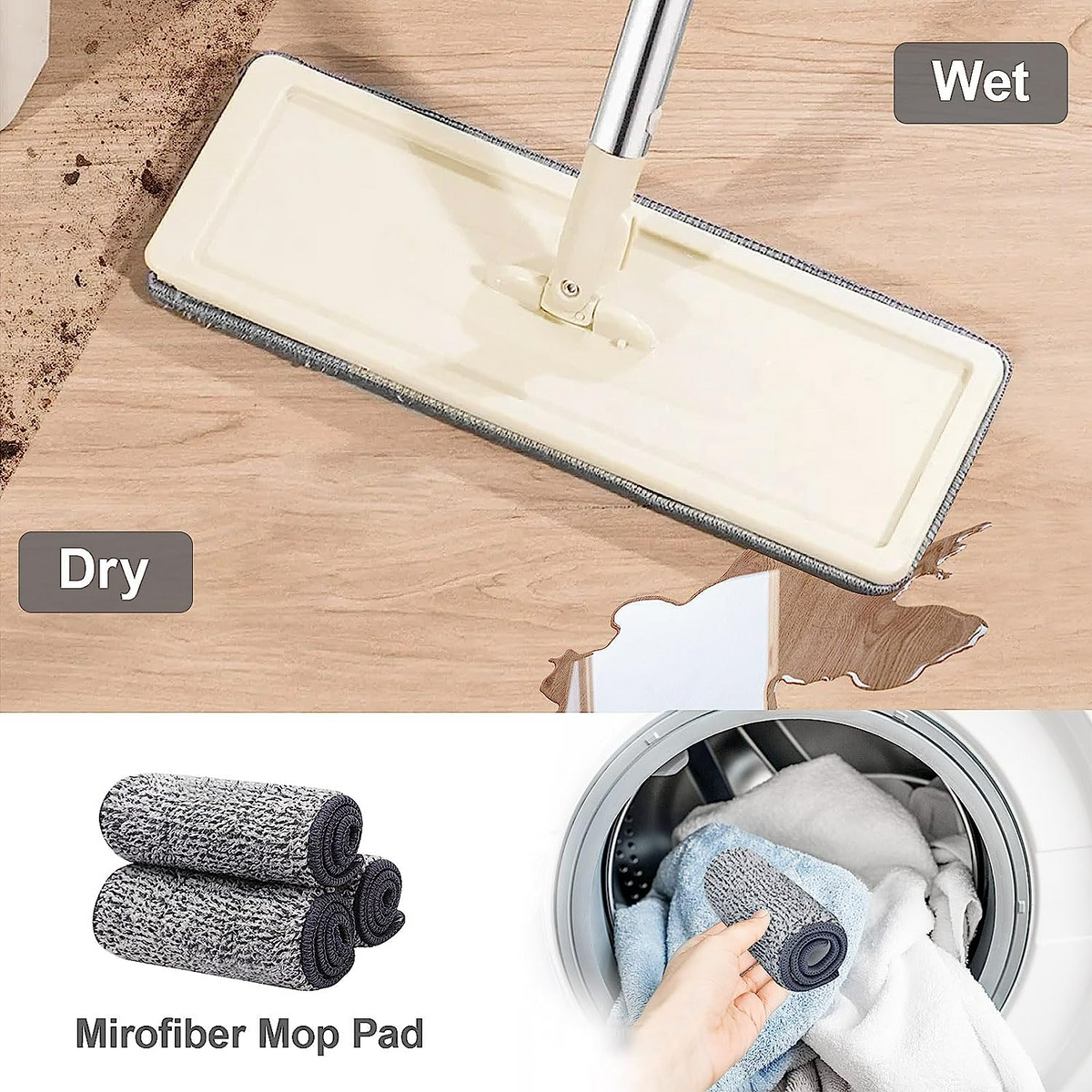Hands-Free Mop & Bucket Set