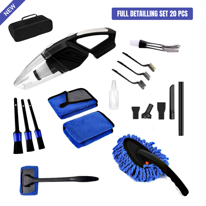 25-Piece Professional Car Detailing Set – Interior & Exterior